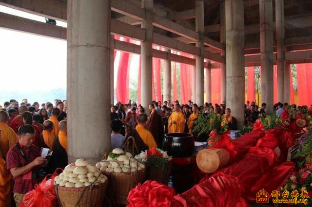 「佛教」江苏宜兴善庆禅寺圆通宝殿上梁 祈愿国泰民安佛日增辉
