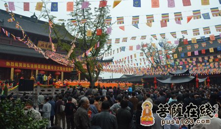 「佛教」法弘法师升座庆典暨绍兴安康寺全堂佛像开光法会取得圆满