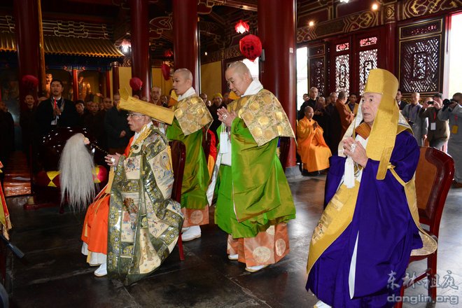「佛教」中日佛教界祈祷世界和平法会在江西东林寺举行