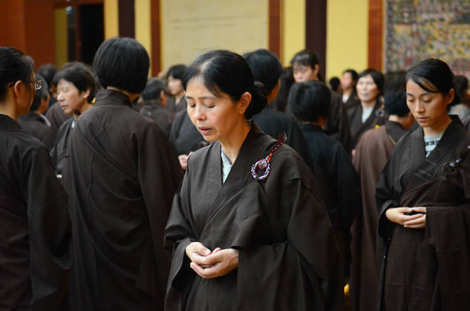 「东林寺」江西九江东林寺2014年8月一昼夜经行圆满结束