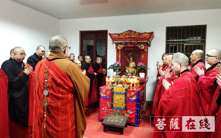 「佛教」绍兴安康寺举行送灶仪式，恭迎监斋菩萨圣诞