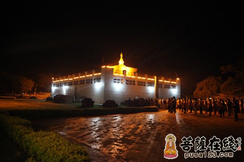 「蓝毗尼」尼泊尔中华寺在蓝毗尼圣园隆重举行传灯法会