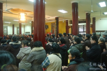 「佛教」法会—庐山东林寺举办一昼夜经行念佛法会