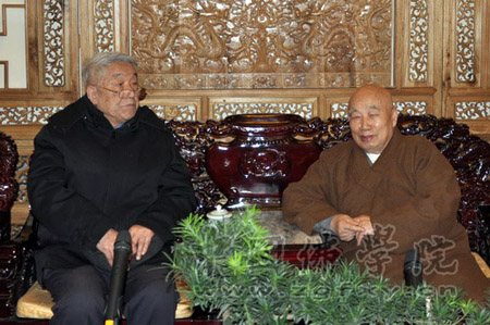 「佛教」中国佛学院传印会长亲切会见中央民族大学王尧教授