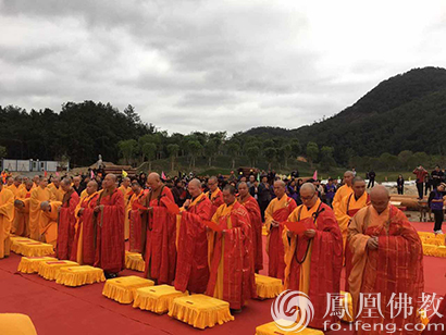 「佛教」福建福清黄檗山万福寺举行大雄宝殿上梁法会