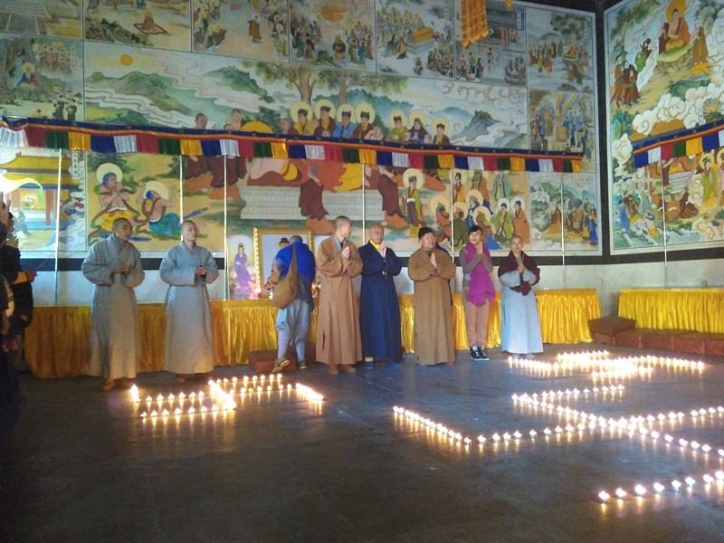 「佛教」北京大觉堂五台山供灯，祁请善知识长久住世