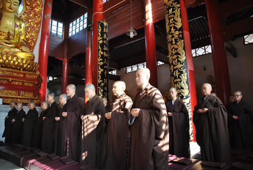 浙江慈云佛学院举行结夏安居仪式 浙江慈云佛学院举行结夏安居仪式