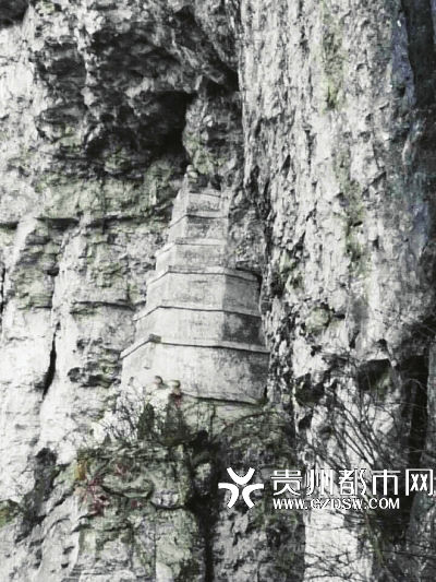 「科学」贵州深山600年古佛塔嵌入绝壁 成最新科学之谜