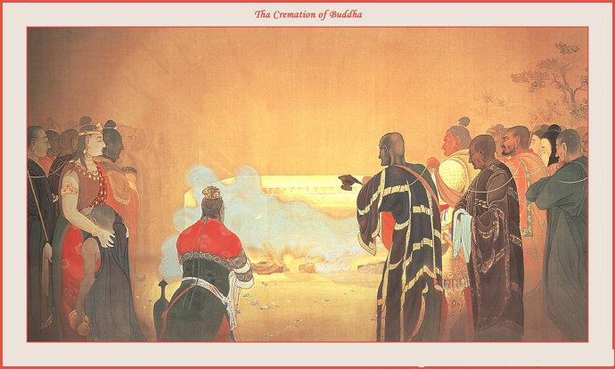 「佛教」感人至深的佛陀涅槃荼毗图 欣赏