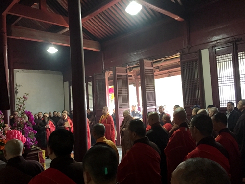 「佛教」福臻老和尚上供法会在浙江普陀山普济禅寺祖堂举行 「佛教」福臻老和尚上供法会在浙江普陀山普济禅寺祖堂举行