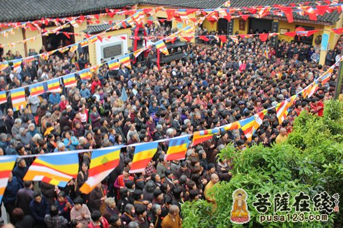「佛教」浙江新昌兴善寺举行佛像开光庆典