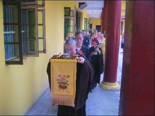 「佛教」普陀山能进法师赴江西博山能仁禅寺讲经说法