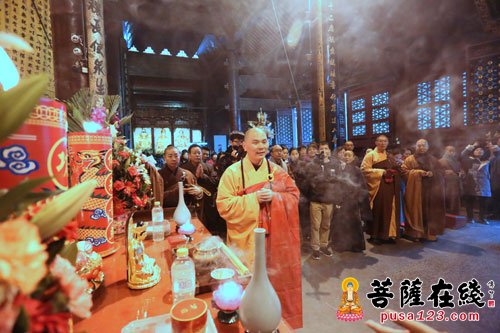 「普陀山」普陀山普济禅寺举行祈福法会暨毗卢观音仪式