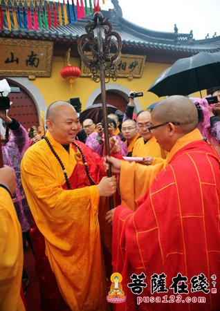 「佛教」上海南山古寺举行全堂佛像开光暨灵宏法师晋院升座庆典