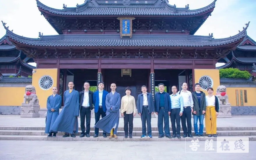 「佛教」福建省民宗厅巡视员萨支农一行赴江苏佛学院寒山学院调研