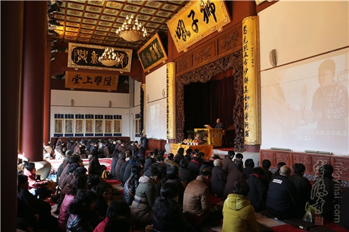 「灵隐寺」浙江杭州灵隐寺举行新春团拜活动