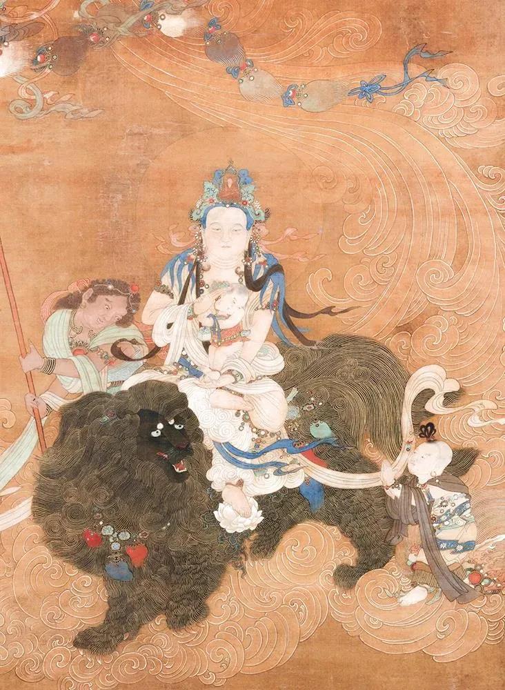 「文殊菩萨」今日恭迎文殊菩萨成道日，祈愿众生智慧如海，诸事吉祥！