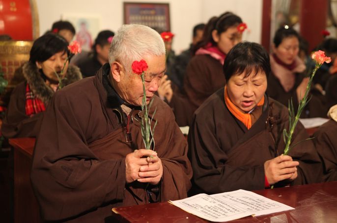 2013年2月14日慧日禅寺供佛斋天吉祥法会