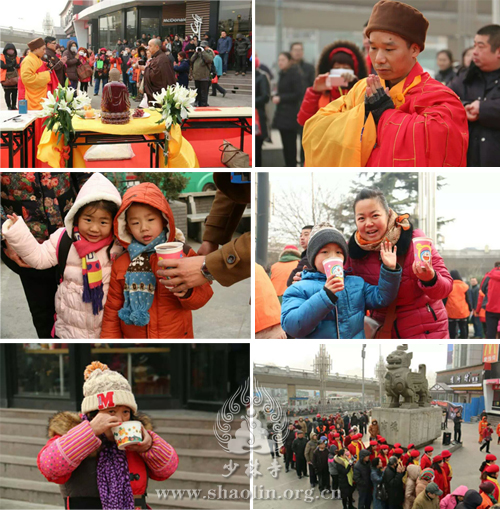 「少林寺」佛祖成道日河南嵩山少林寺普施佛粥 传递佛陀慈悲