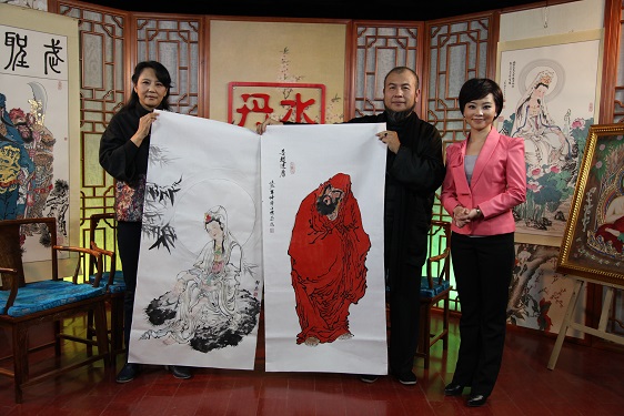 「佛像」将此身心奉尘刹 是则名为报佛恩 当代著名佛像画家：索子杰