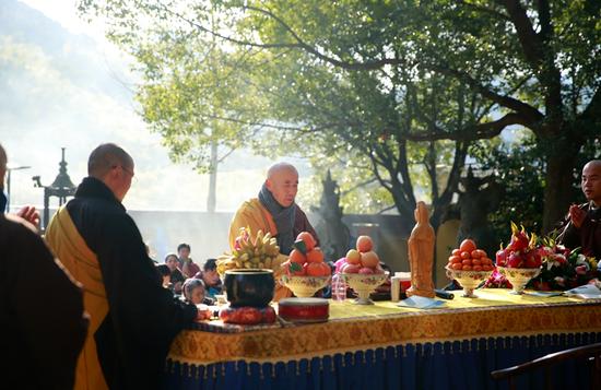 「因陀罗」浙江宁波慧日禅寺帝释天圣诞举办放生法会