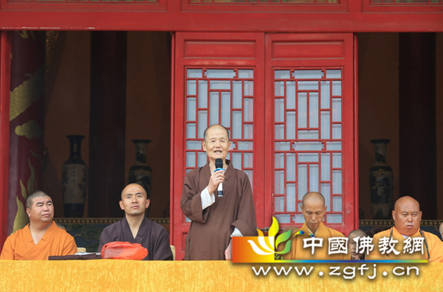 「佛教」吉林伊通满族自治县圣水寺举行澍培长老祖师庭奠基仪式法会