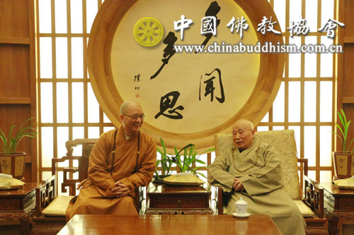 「佛教」中佛协学诚会长一行春节前看望一诚长老、传印长老
