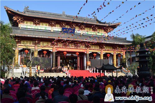 「大安法师」海口泰华庵礼请江西东林寺方丈大安法师莅临弘法