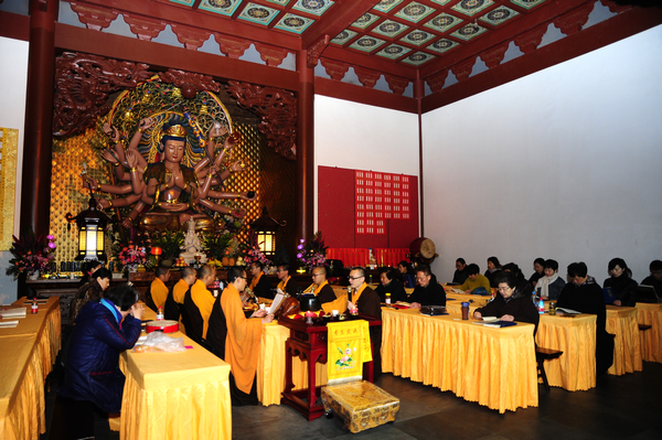 浙江杭州永福禅寺启建清明地藏七法会