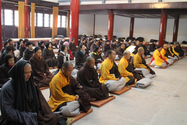 「佛教」浙江雁荡山能仁寺弥陀佛七法会圆满解七