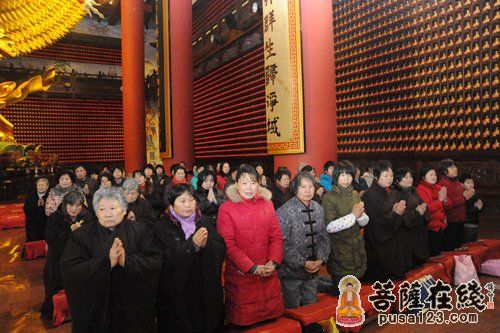 「东林寺」上海东林寺观音阁隆重举行供佛斋天法会
