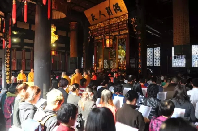 「文殊院」四川成都文殊院举行2015年第十次皈依法会
