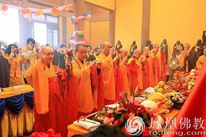 「佛教」烟台福山合卢寺玉佛殿开光庆典