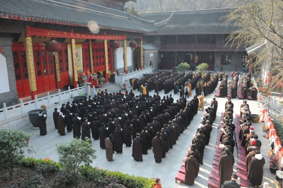 「菩萨戒」江苏南京栖霞古寺传授在家二众五戒、菩萨戒法会圆满结束