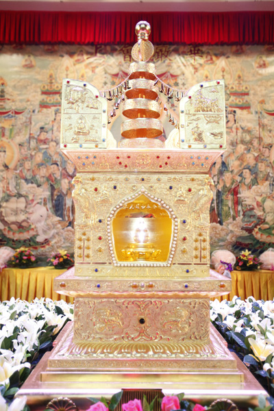 「佛教」广东广州华严寺恭迎本焕长老舍利供奉祈福大典