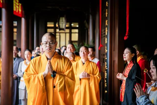 「佛教」上海玉佛寺三圣殿落成暨西方三圣佛像开光法会