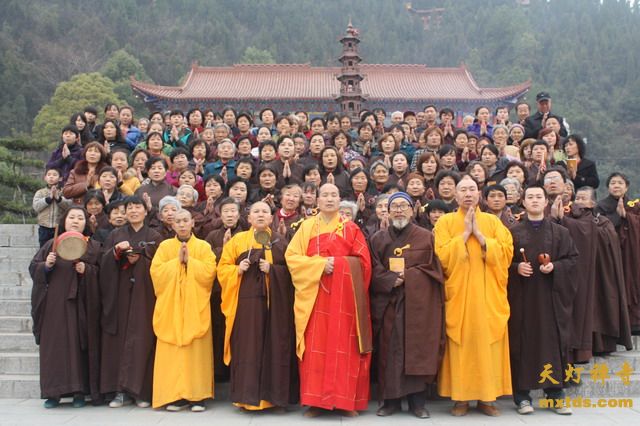 「圣诞节」陕西勉县天灯禅寺举行观音菩萨圣诞暨祈福平安法会