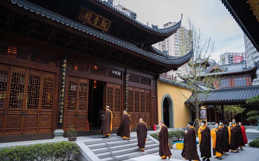 「水陆法会」上海玉佛禅寺清明水陆法会首日 为众生祈福消灾 「水陆法会」上海玉佛禅寺清明水陆法会首日 为众生祈福消灾