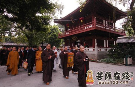 「佛教」韩国佛教宗团协议会会长慈乘长老一行参访广州光孝寺