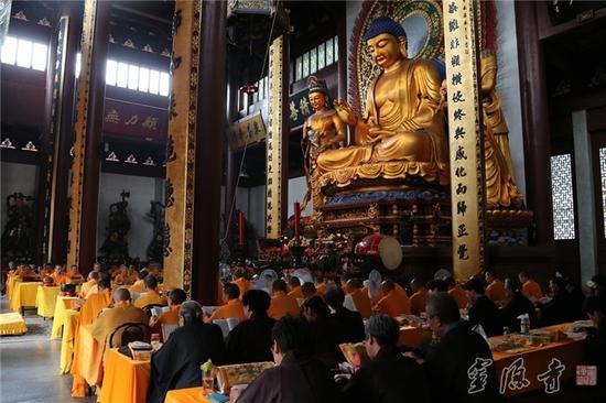 「佛教」浙江杭州灵隐寺为期十二天地藏法会正式开始