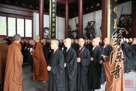 「灵隐寺」浙江灵隐寺三坛大戒法会第一天：封堂编班 教授忏摩