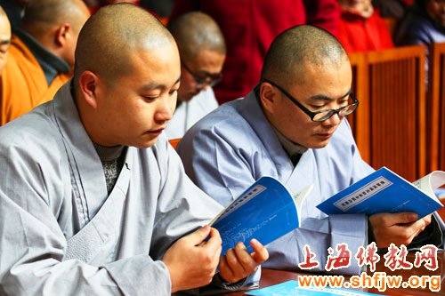 「佛教」上海市嘉定区佛教协会在万佛寺举行讲经法会