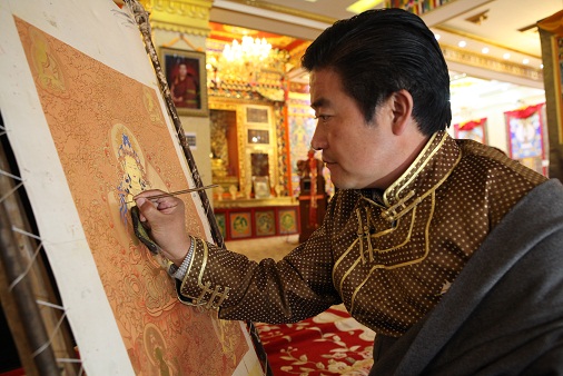 「艺术」龙树画苑文化主题展白玛梅朵启幕