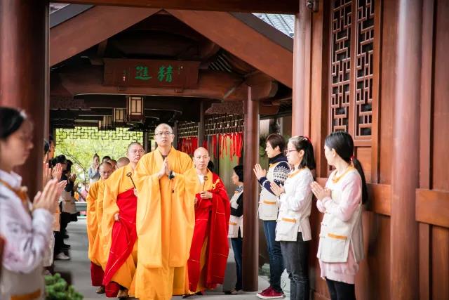 「佛教」上海玉佛寺三圣殿落成暨西方三圣佛像开光法会
