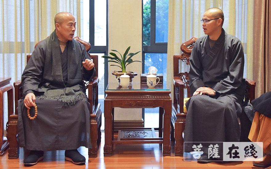 「佛教」衢州市佛教协会会长妙泽法师一行赴浙江佛学院考察交流