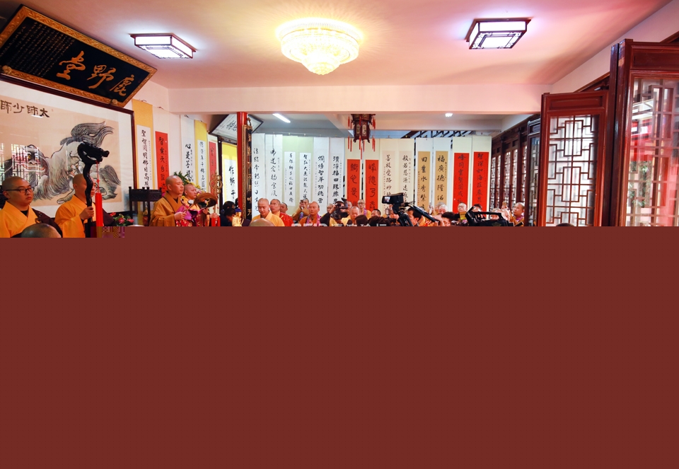 江苏南通福田寺举行智峰法师升座庆典暨毗卢阁三身佛开光法会