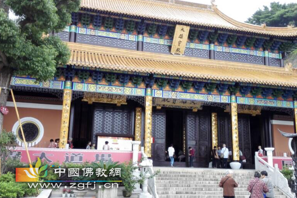 「佛教」浙江舟山接待禅寺为铜制观世音菩萨坐像举行开光祈福法会