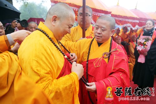 「佛教」上海南山古寺举行全堂佛像开光暨灵宏法师晋院升座庆典