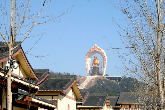 「东林大佛」世界最高阿弥陀佛东林大佛现“金身”露真容