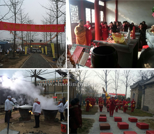 「少林寺」佛祖成道日河南嵩山少林寺普施佛粥 传递佛陀慈悲